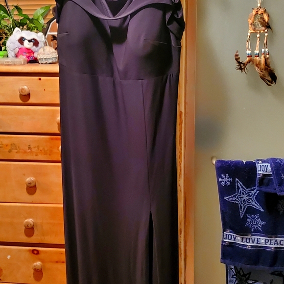 Evening black long dress
